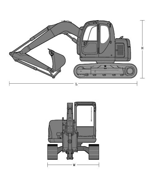 0.2m3（5tクラス）バックホー 後方小旋回 U40-6